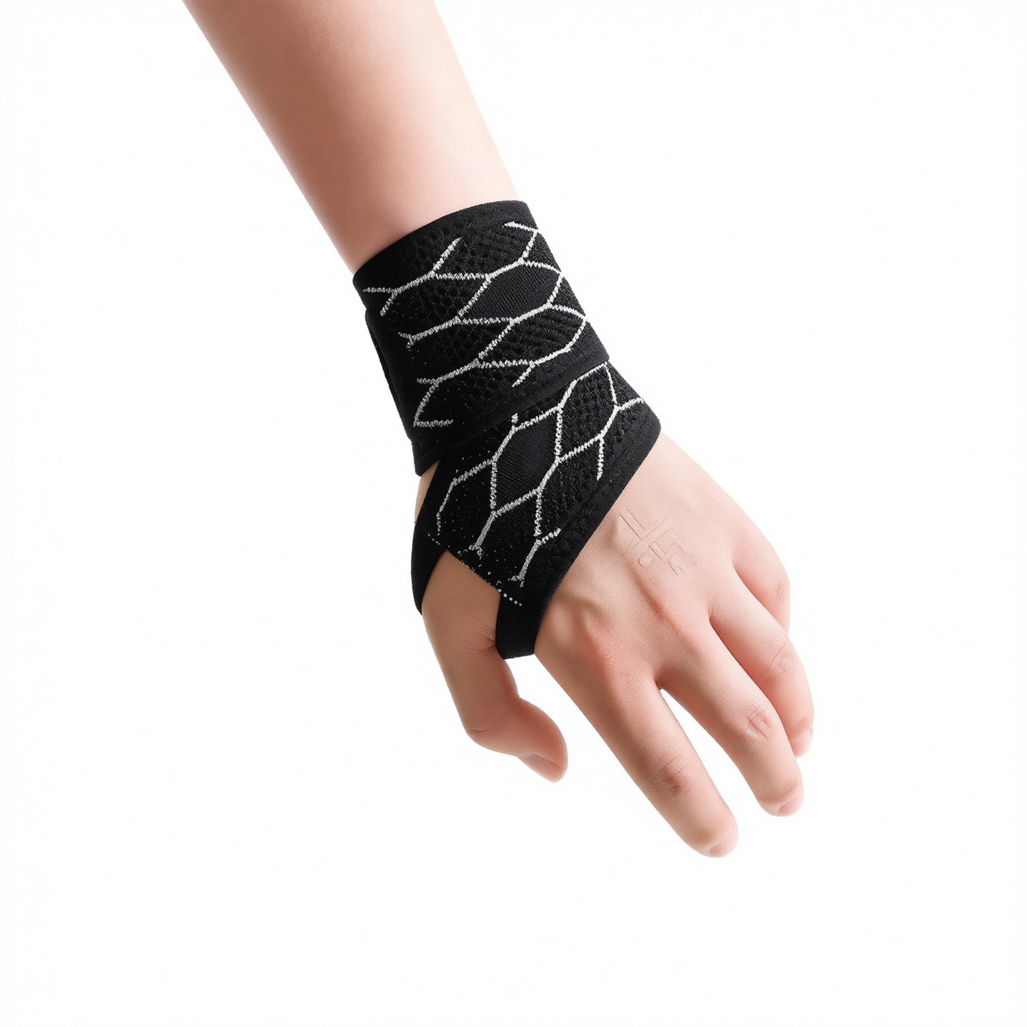 Wristband Sports Compression Brace Polyester Sky blue - one pair [breathable and no marks] One Size