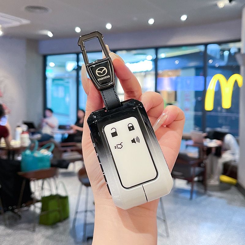 Mazda Ez60 Key Cover Gradient Black White Standard Option c: gradient black & white single case