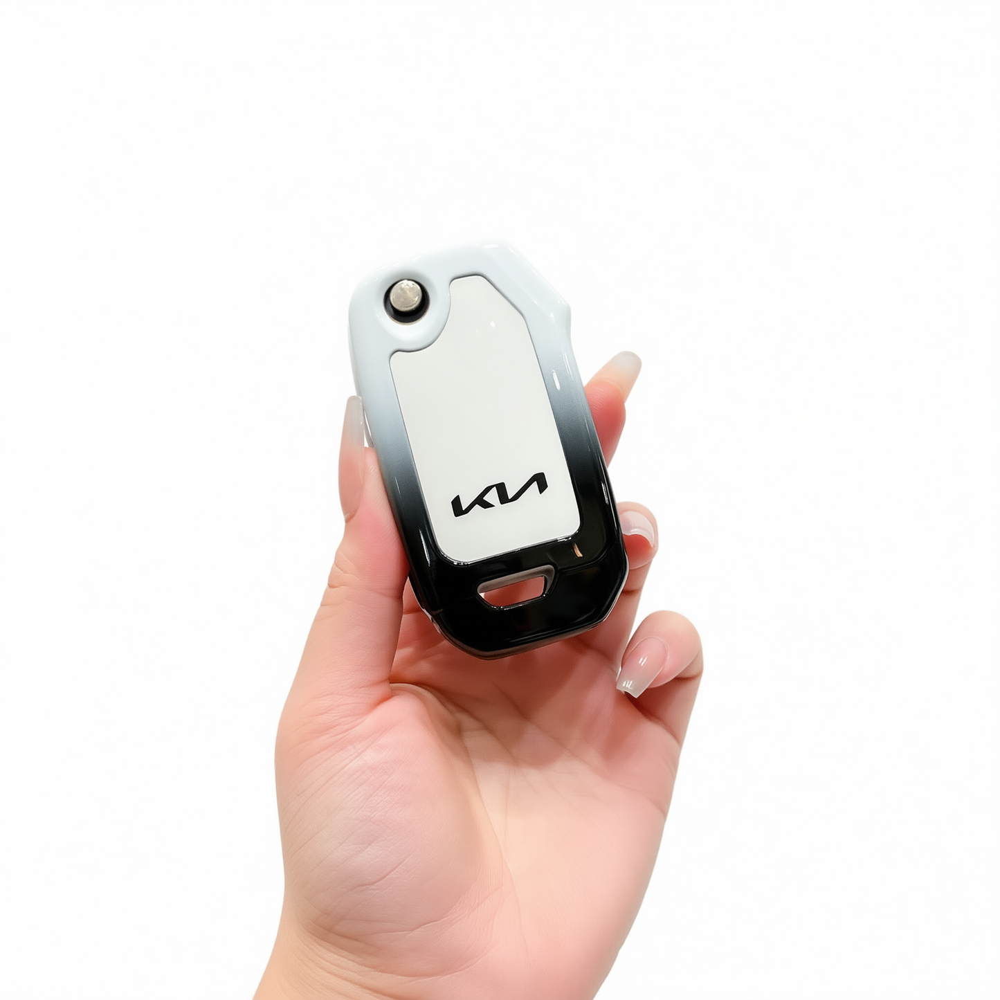 Fragrant car island Kia Key Shell H3 Gradient Black. Standard H4 key gradient black and white single shell