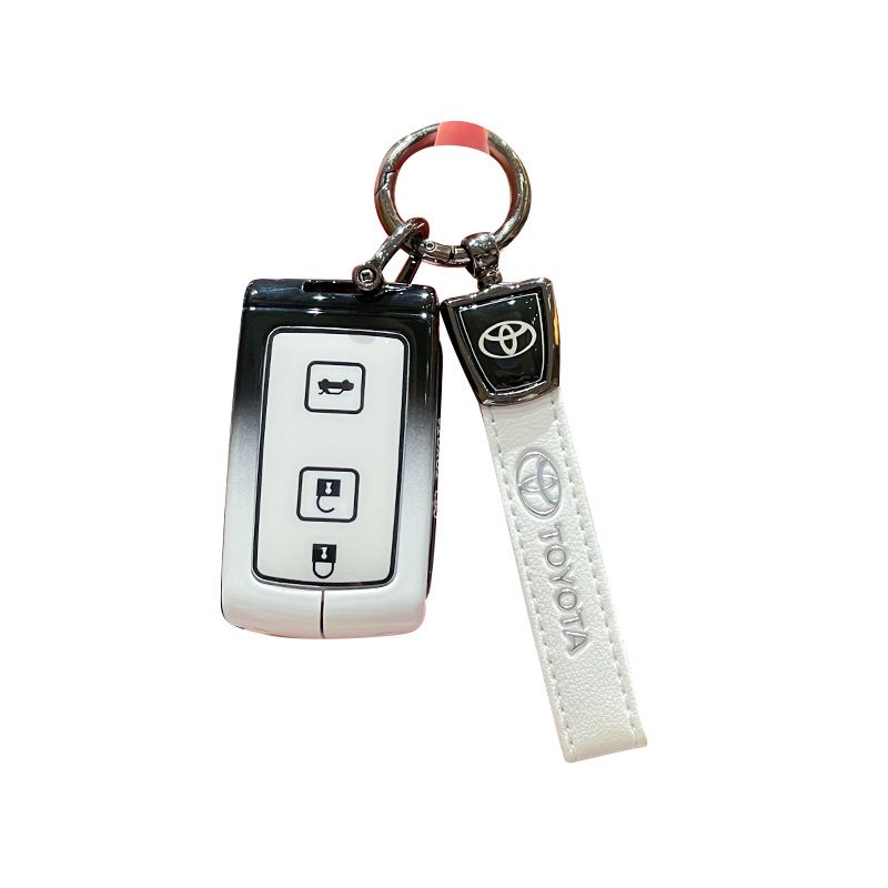 Fragrant Car Toyota Corolla Cross Key Case Zinc Alloy Standard M model gradient black and white single shell