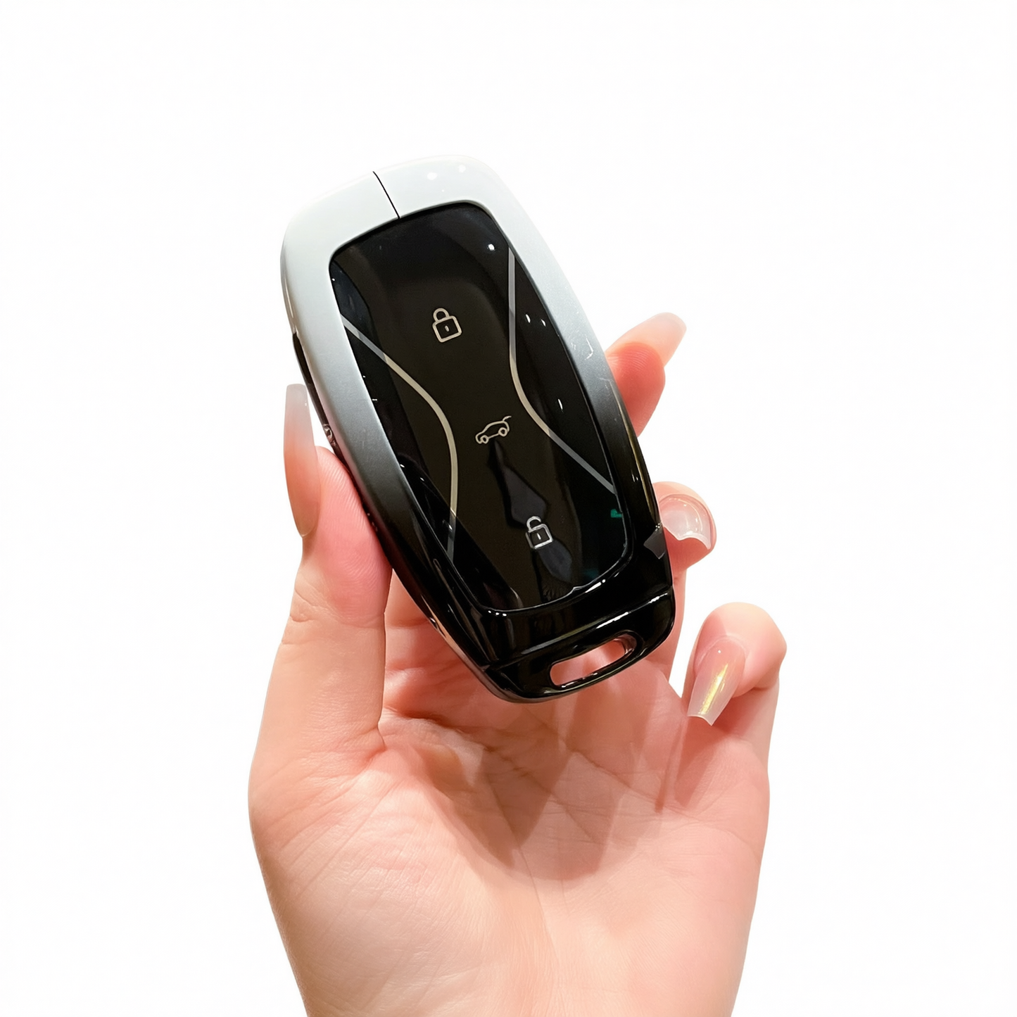 Fragrant Car Island Dongfeng Fengguang 580 Key Case Standard Option b: gradient black & white single case