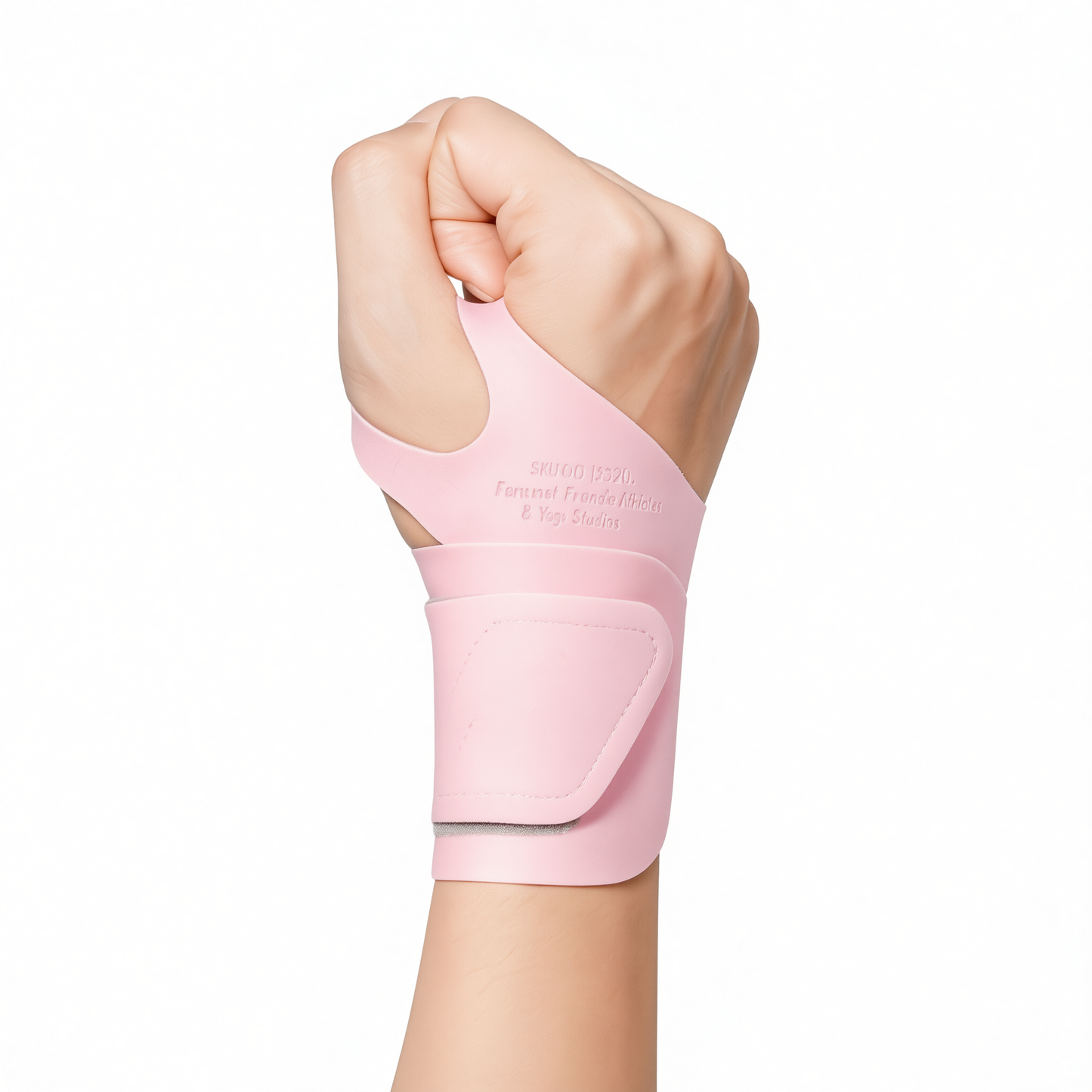 Sports Wristband Polyester Fiber Unisex Sweat Absorbing Elegant pink [ultra-thin 0.9mm] compression support wrap One pair [unisex]