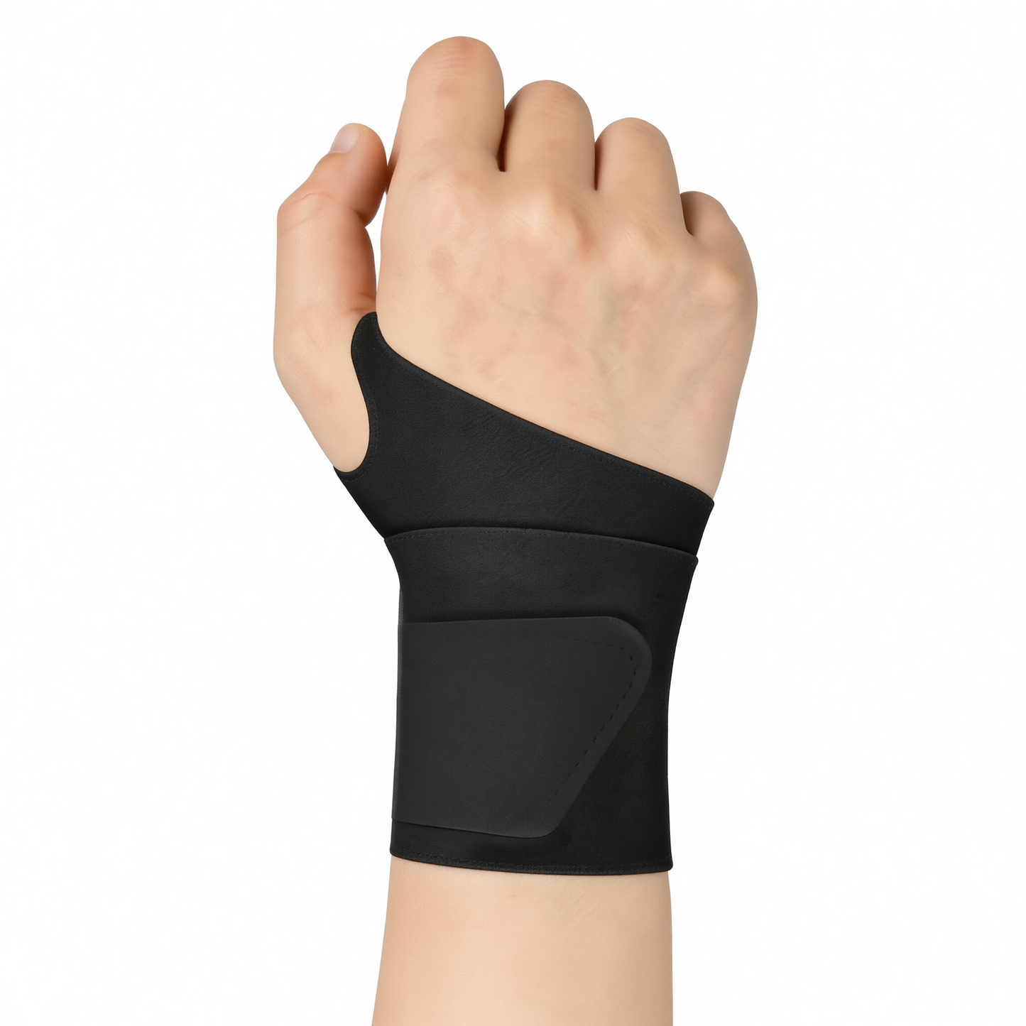 Sports Wristband Polyester Fiber Unisex Sweat Absorbing Night black [thin 0.9mm] wrapping support and pressurization One pair [unisex]