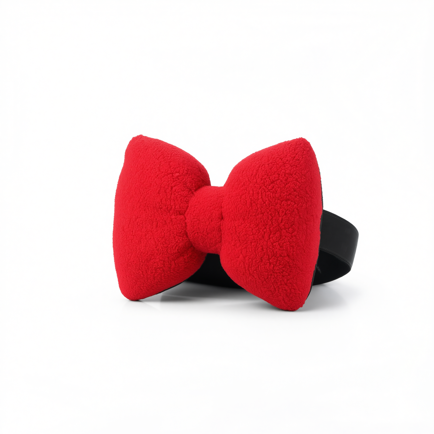 Car Headrest Pillow Artificial Plush Neck Support Red-plush-headrest