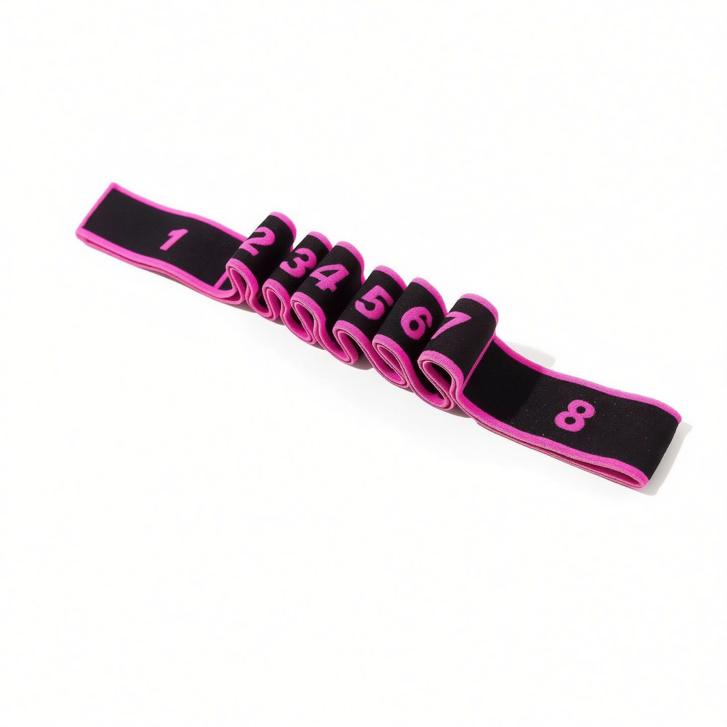 Resistance Band Yoga Fitness Digital Style Black rose red - digital style [8 compartments]