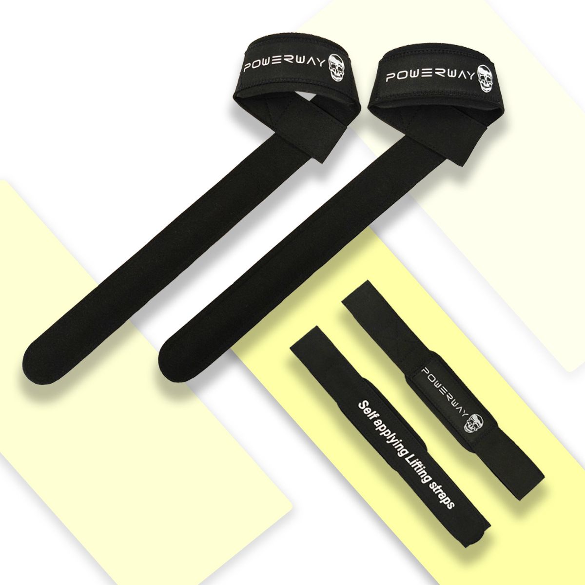 Wrist Guards Silicone Deadlift Fitness Support 2Pc Black-automatic model