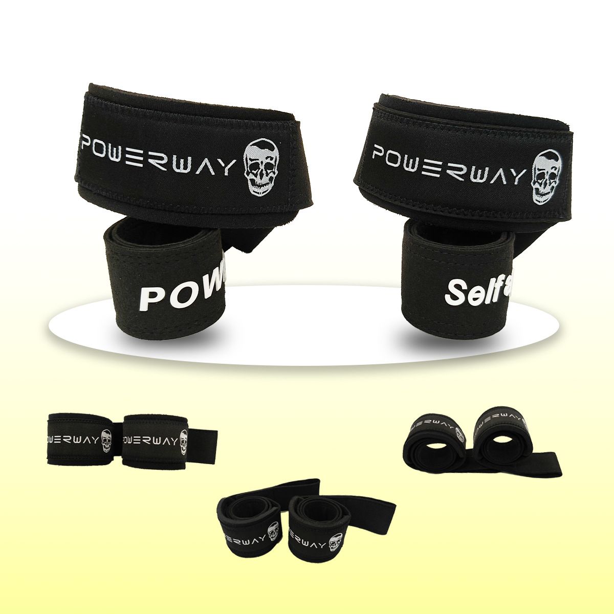 Wrist Guards Silicone Deadlift Fitness Support 2Pc Black-automatic model