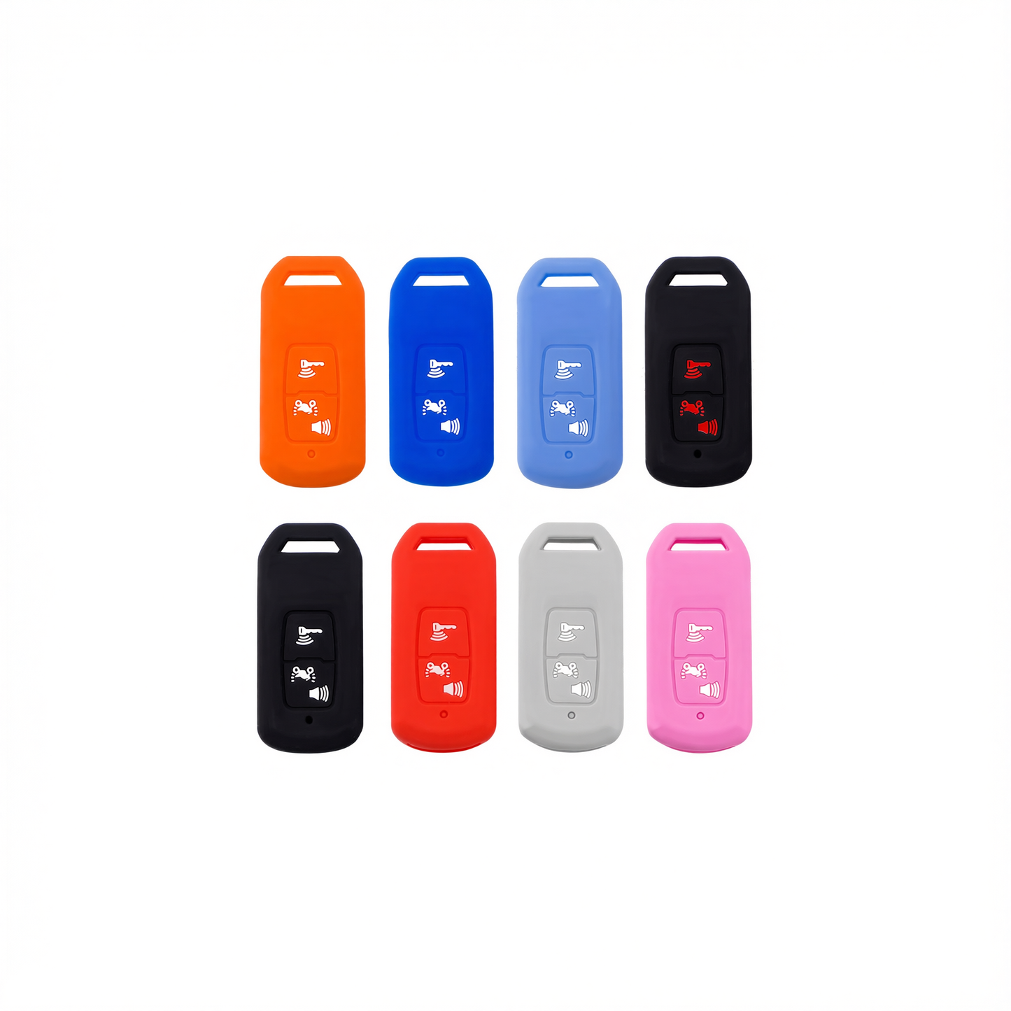 Color My Life Silicone Key Bag for Honda PCX160. Red with white label