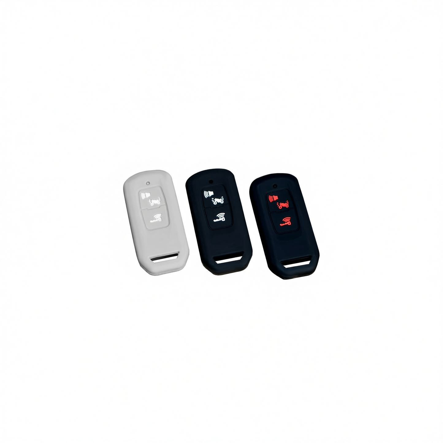 Color My Life Silicone Key Bag for Honda PCX160. Light blue white label