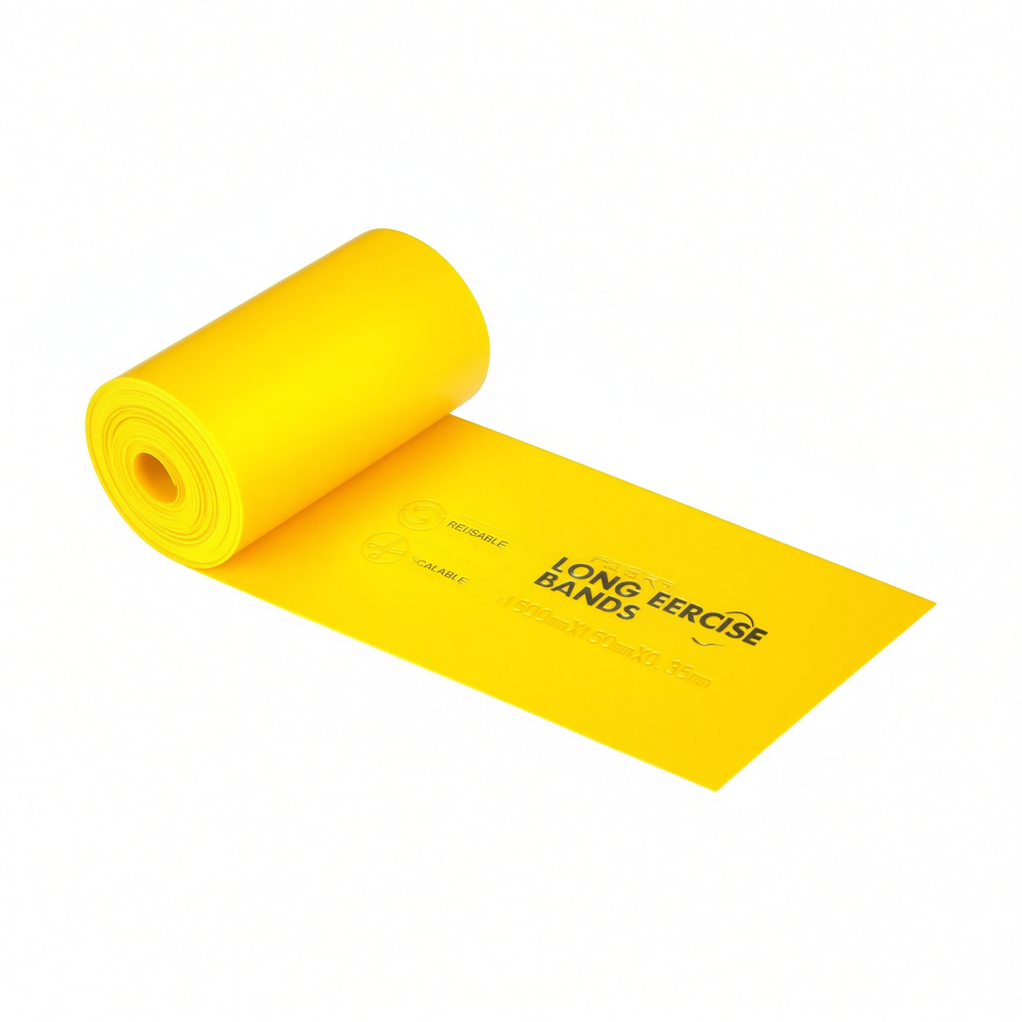 QZE Resistance Band Yoga TPE Pink 1500mm Yellow [1500*150*0.35mm]