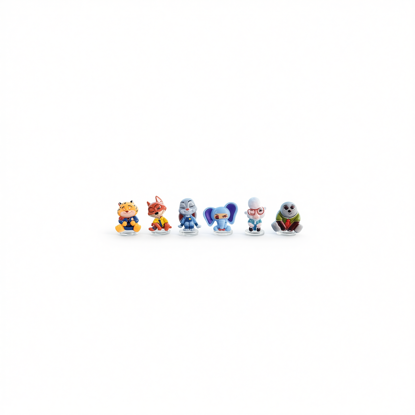 Car Dashboard Decor Cartoon Animal Ornaments [multiple options available, see details page] [6 combinations of cute animal city ornaments] free traceless stickers