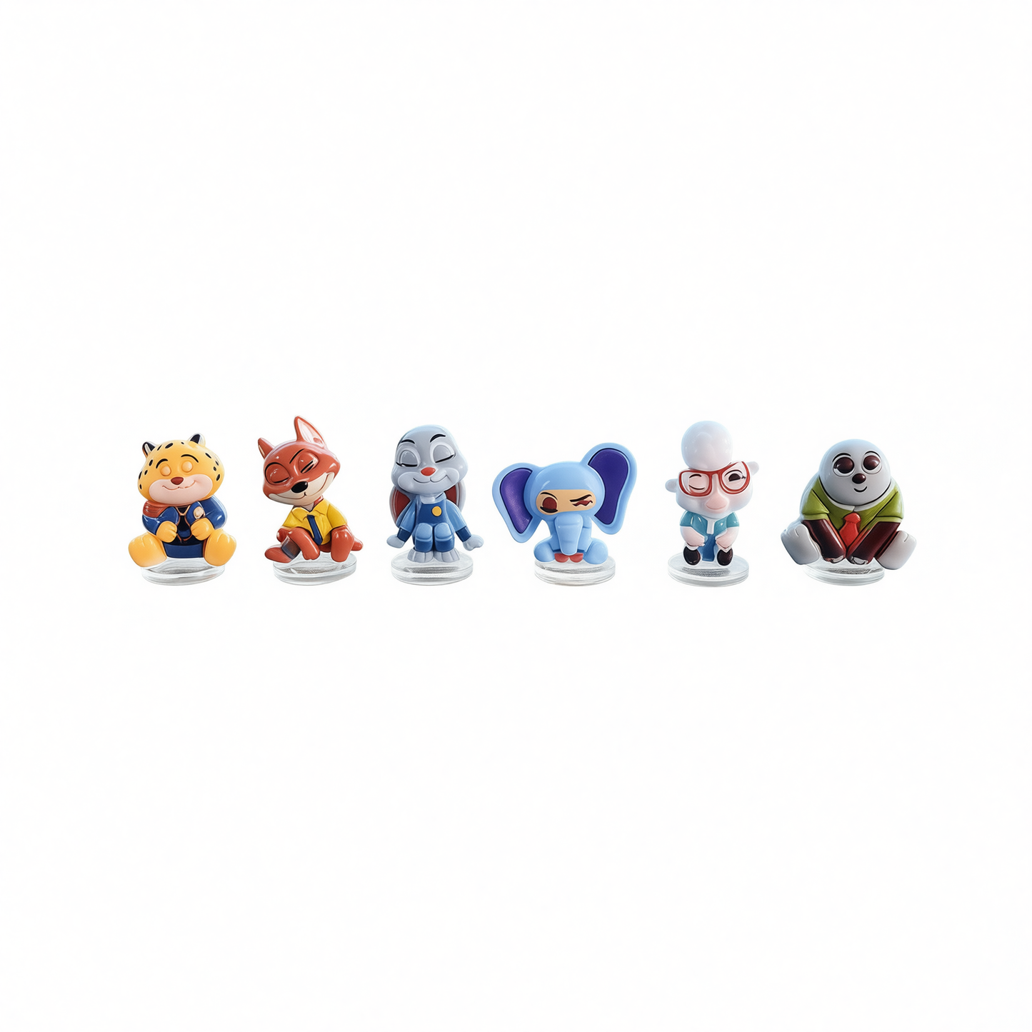 Car Dashboard Decor Cartoon Animal Ornaments [multiple options available, see details page] [6 combinations of cute animal city ornaments] free traceless stickers