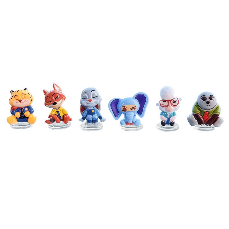 Car Dashboard Decor Cartoon Animal Ornaments [multiple options available, see details page] [6 combinations of cute animal city ornaments] free traceless stickers