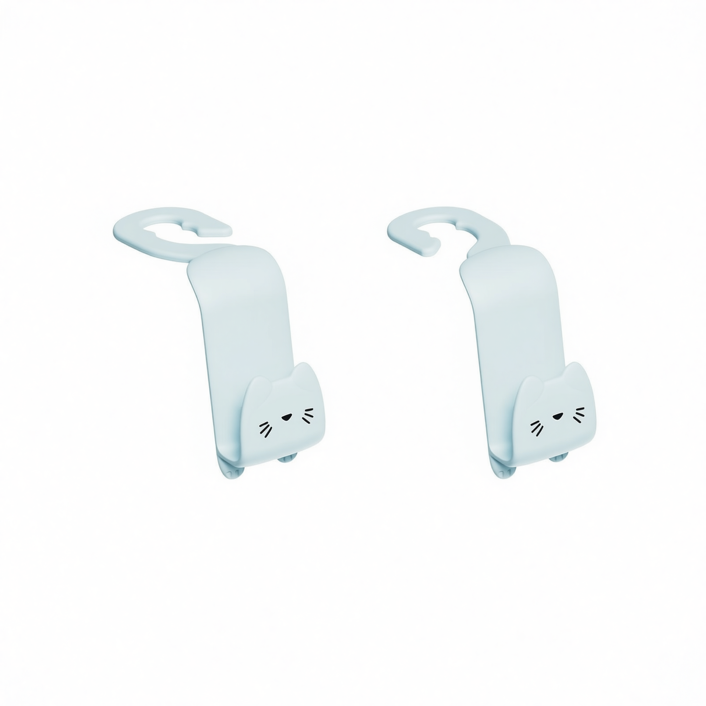 Hong Zhe Cartoon Car Hook ABS Pink Pair Gray blue [pair set