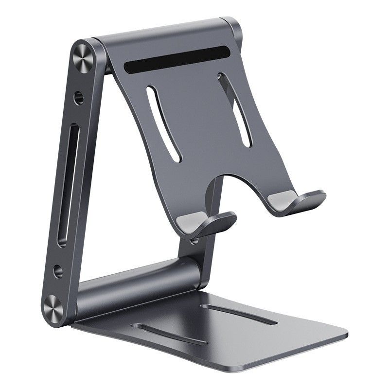 Metal Phone Stand This is spring K53 Rotating Desktop K54 all-metal rotating bracket-aurora silver