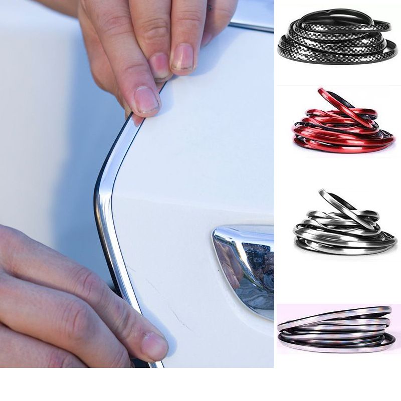 Car Door Anti Collision Strip Electroplated Silver 5m Electroplated silver [5m]