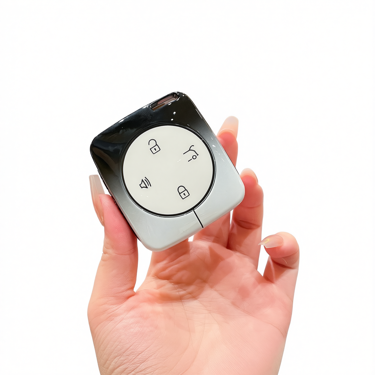 Fragrant Car Island Volvo Key Case Metal Shell Standard Option d: gradient black & white single case