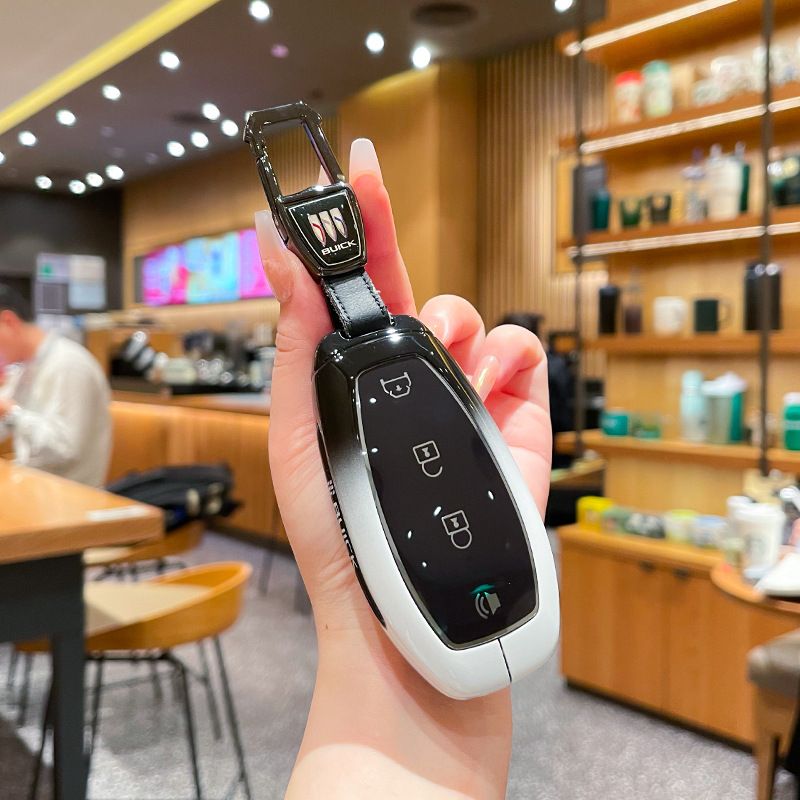 Buick Vision L7 Fragrant Car Island Zinc Alloy. Standard Option f: gradient black & white single bag + black leather cord clasp