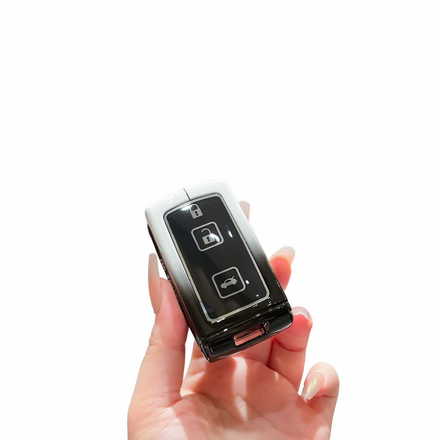 Toyota Key Case Gradient Black White Fragrant Car Island Standard M model gradient black and white single shell