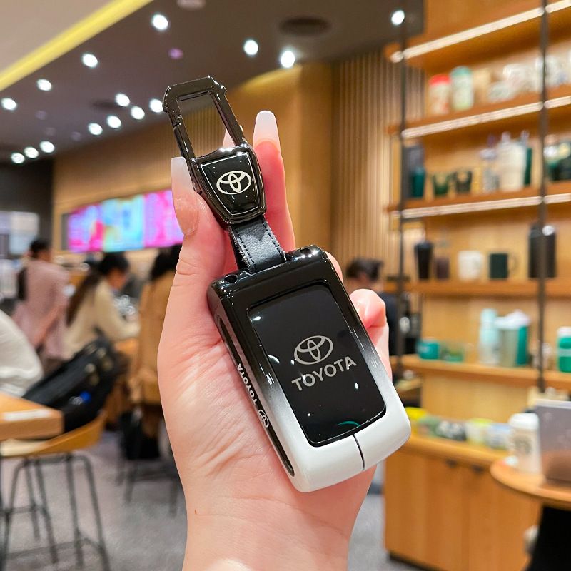 Toyota Key Case Gradient Black White Fragrant Car Island Standard M model gradient black and white single shell