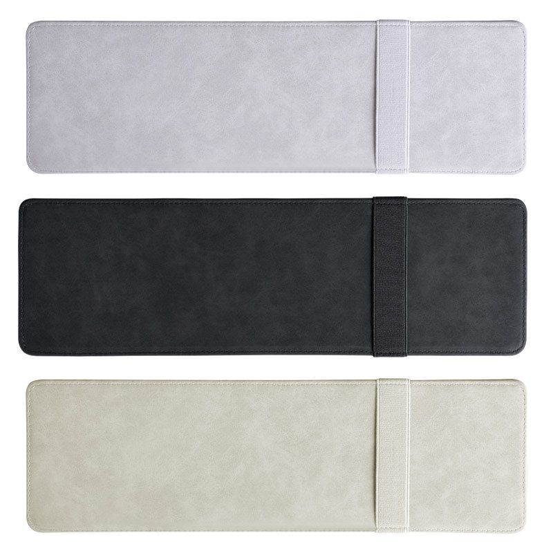 Suede Car Sun Visor Glasses Clip Card Holder Organizer Classic black