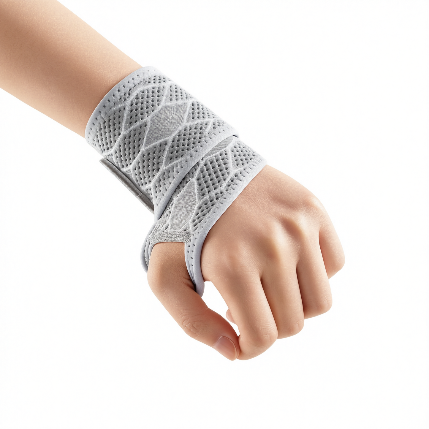 Sports Wristband Compression Sweat Band Classic gray - one pair [breathable and no marks] One Size