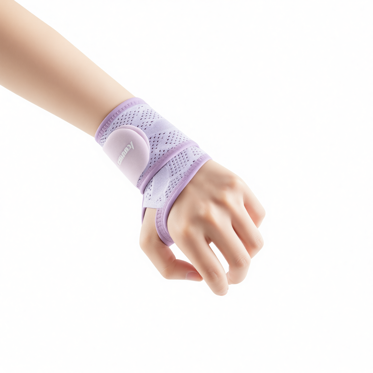 Sports Wristband Compression Sweat Band Charming purple - one pair [breathable and no marks] One Size