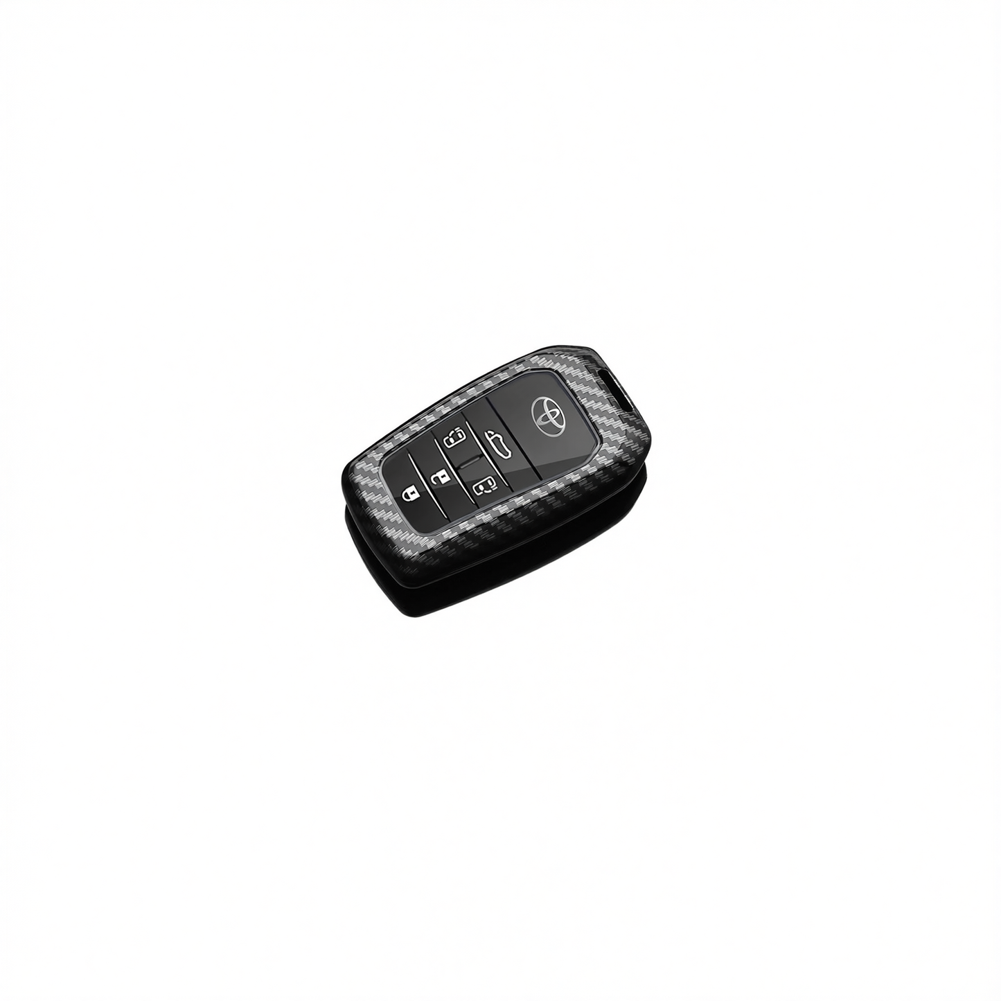 Fragrant Car Island Toyota Sienna Key Cover Carbon. Bagged D type transparent silicone [carbon fiber black] single shell