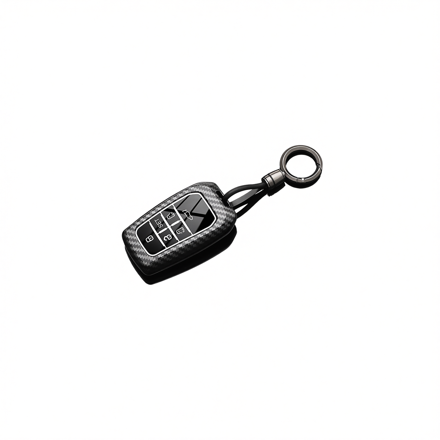 Fragrant Car Island Toyota Sienna Key Cover Carbon. Bagged D type 6-button [carbon fiber black] round buckle
