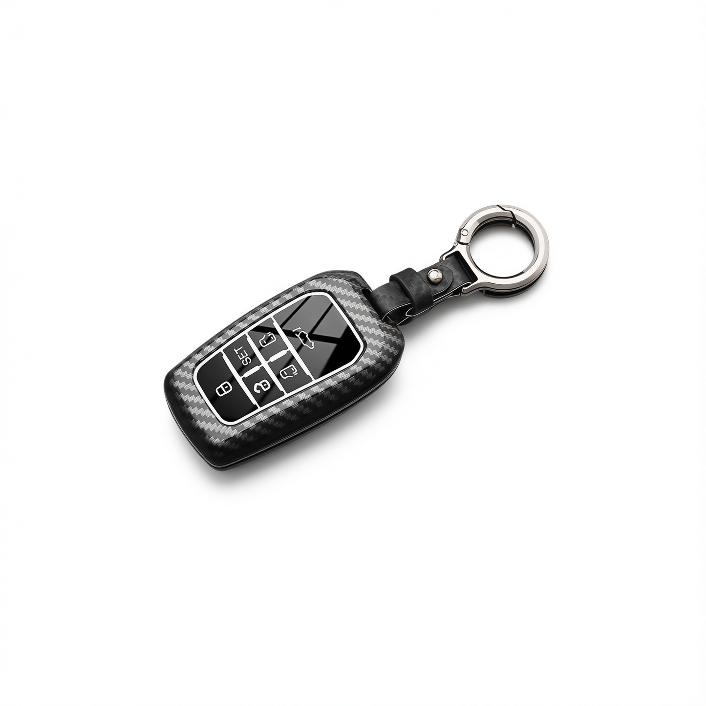 Fragrant Car Island Toyota Sienna Key Cover Carbon. Bagged D type 6-button [carbon fiber black] round belt buckle