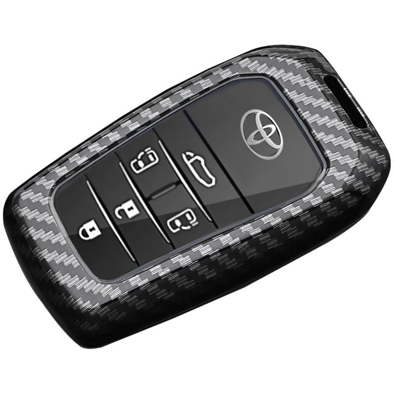 Fragrant Car Island Toyota Sienna Key Cover Carbon. Bagged D type 5-button [carbon fiber black] belt rope buckle