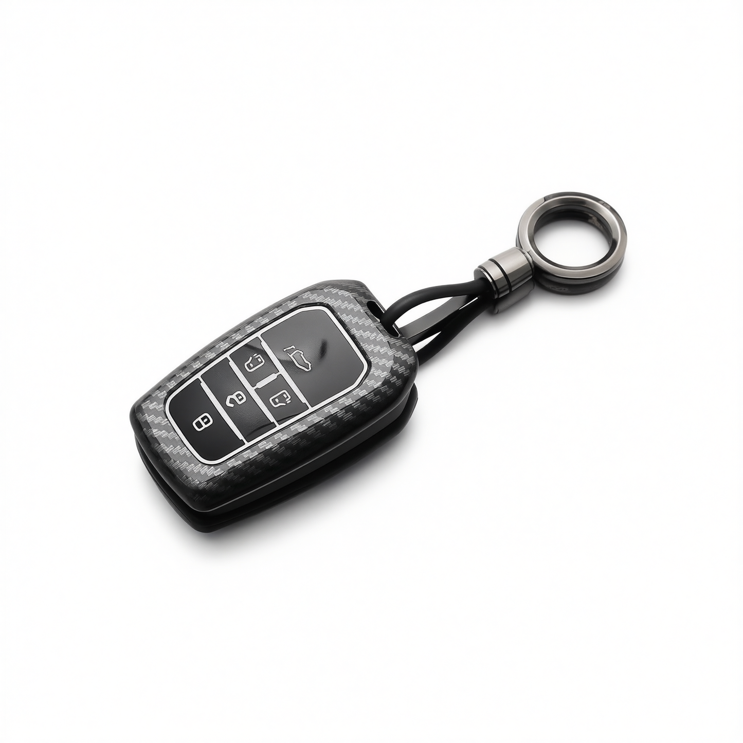Fragrant Car Island Toyota Sienna Key Cover Carbon. Bagged D type 5-button [carbon fiber black] round buckle