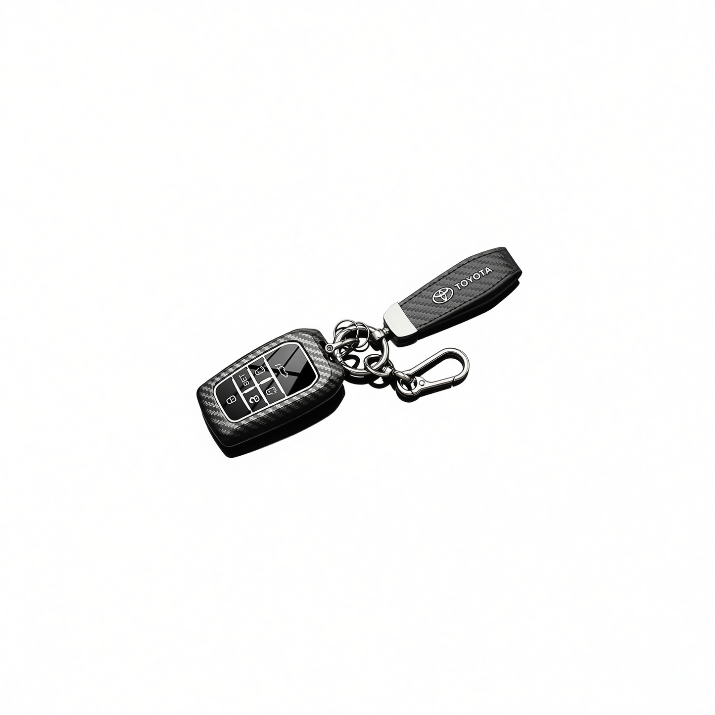 Fragrant Car Island Toyota Sienna Key Cover Carbon. Bagged D type 5-button [carbon fiber black] round belt buckle