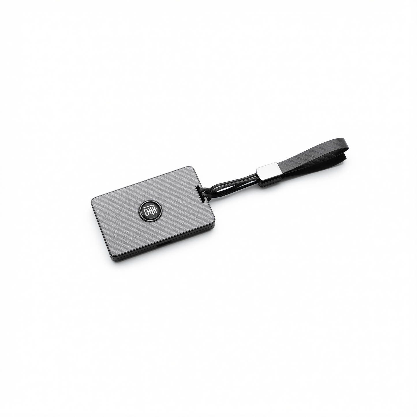 Fragrant Car Island Key Cover for BYD Tang Dmi. Bagged Type a card [carbon fiber black] lanyard