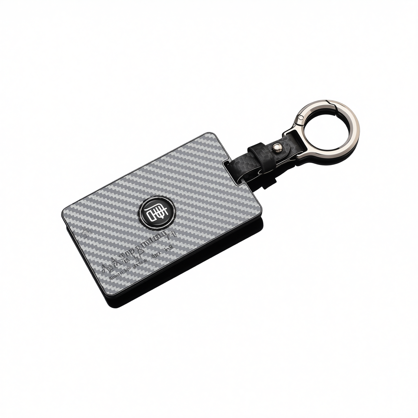 Fragrant Car Island Key Cover for BYD Tang Dmi. Bagged Type a card [carbon fiber black] round belt buckle