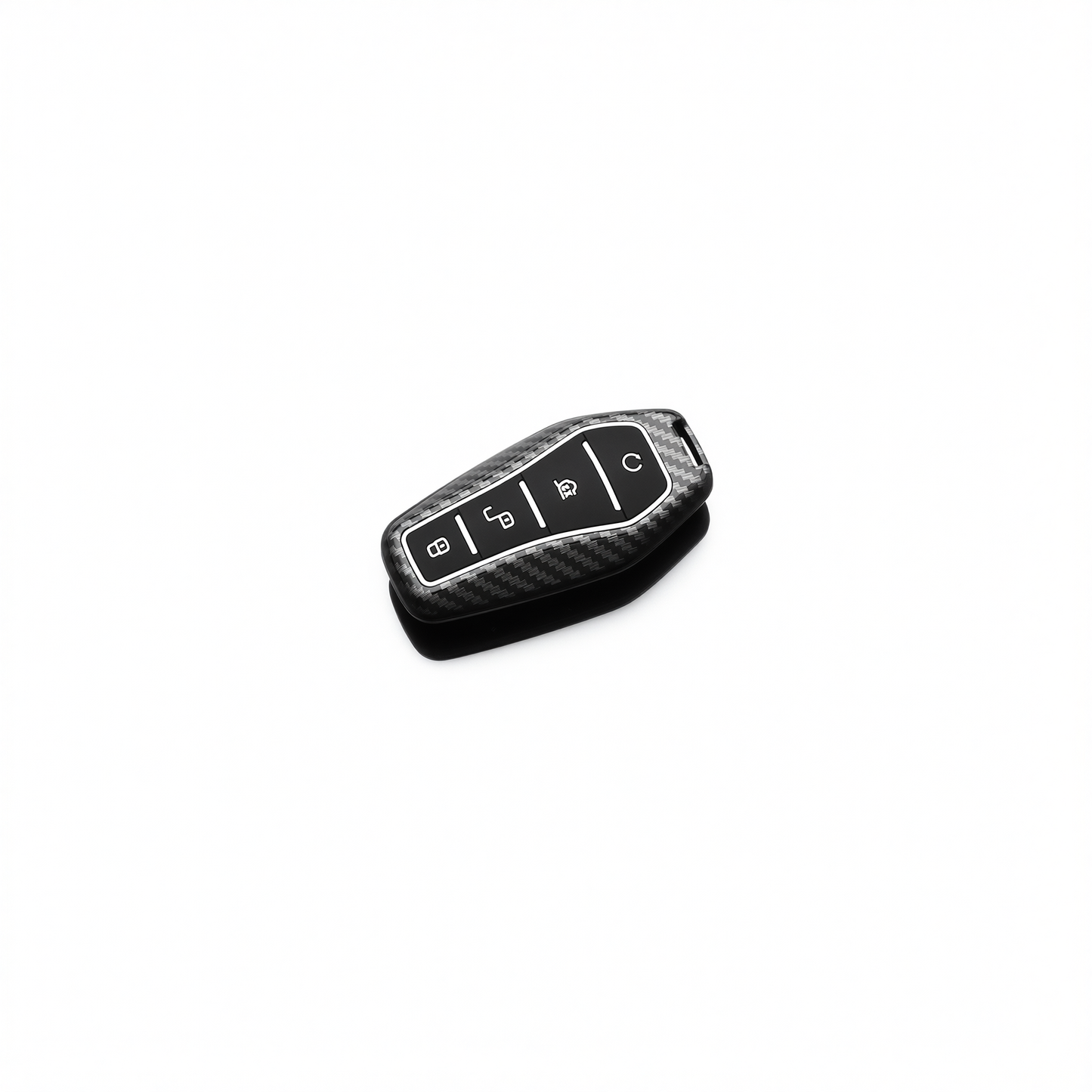 Fragrant Car Island Key Cover for BYD Tang Dmi. Bagged Model b 4-button [carbon fiber black] single shell