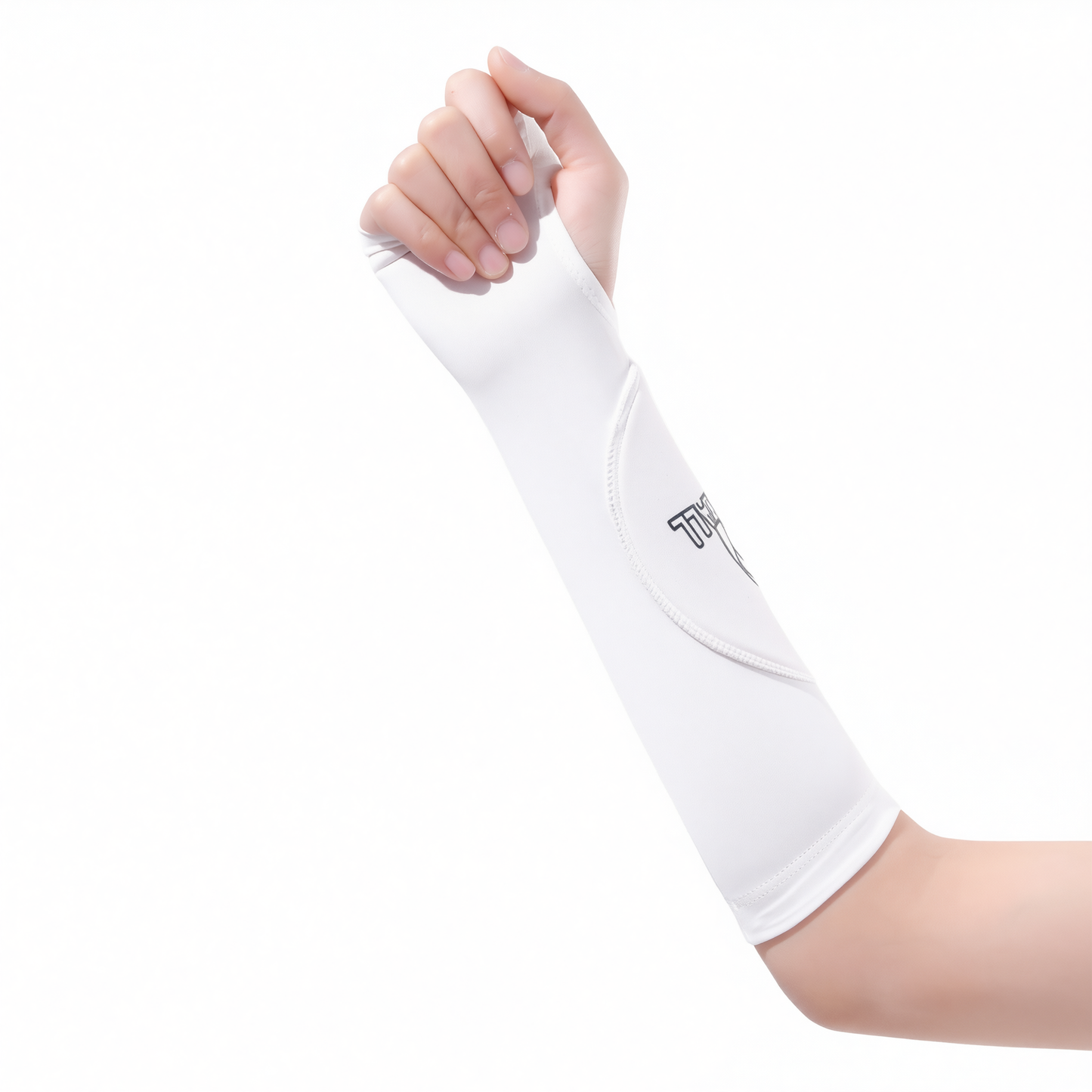 Volleyball Arm Guards Nylon The one who leaps Volleyball arm guards [white] l size pair [suitable for weight 60-75kg]