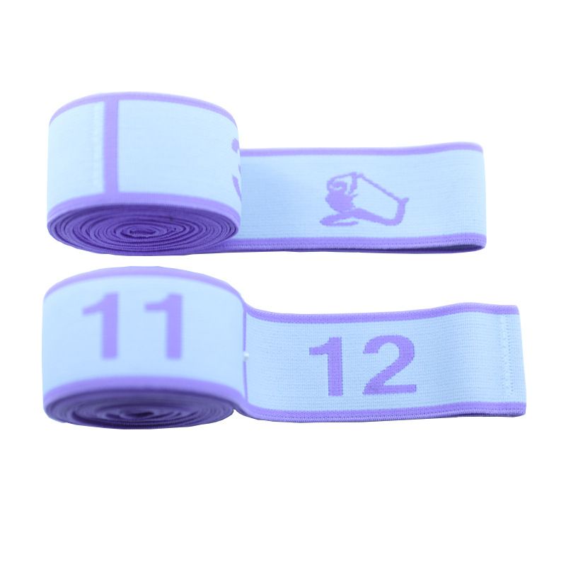 Resistance Band Yoga Fitness Digital Style Blue-purple - small size [12-compartment] new arrival