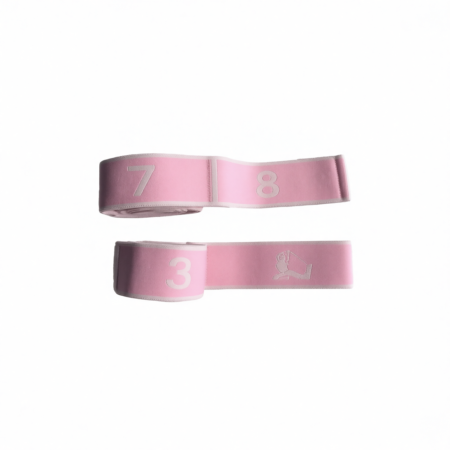 Resistance Band Yoga Fitness Digital Style Powder pink - kids' size [8-compartment] new arrival