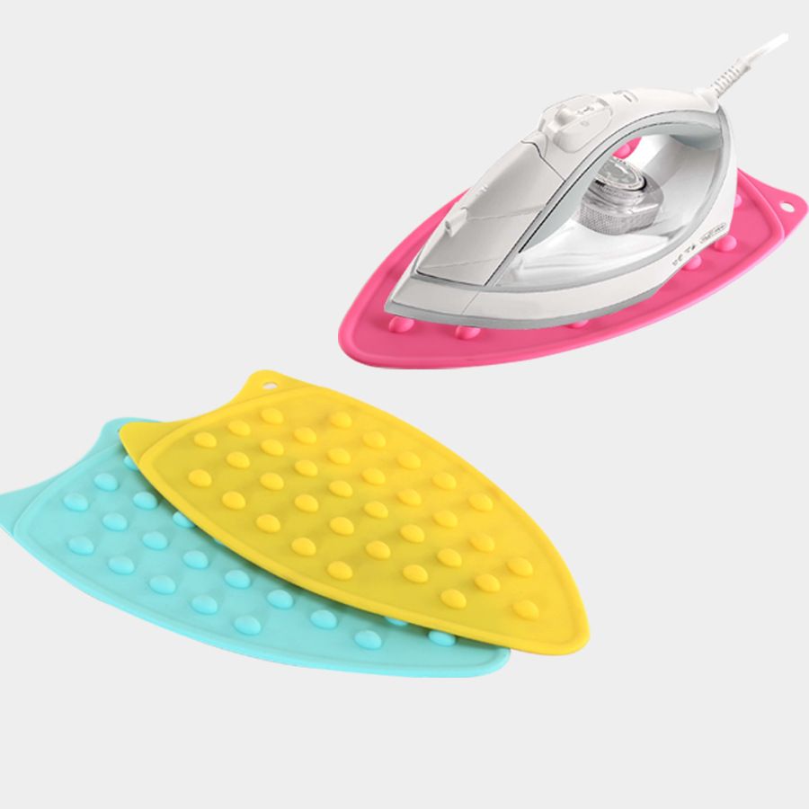 Silicone Ironing Pad Foldable Heat Insulation Ironing pad - yellow