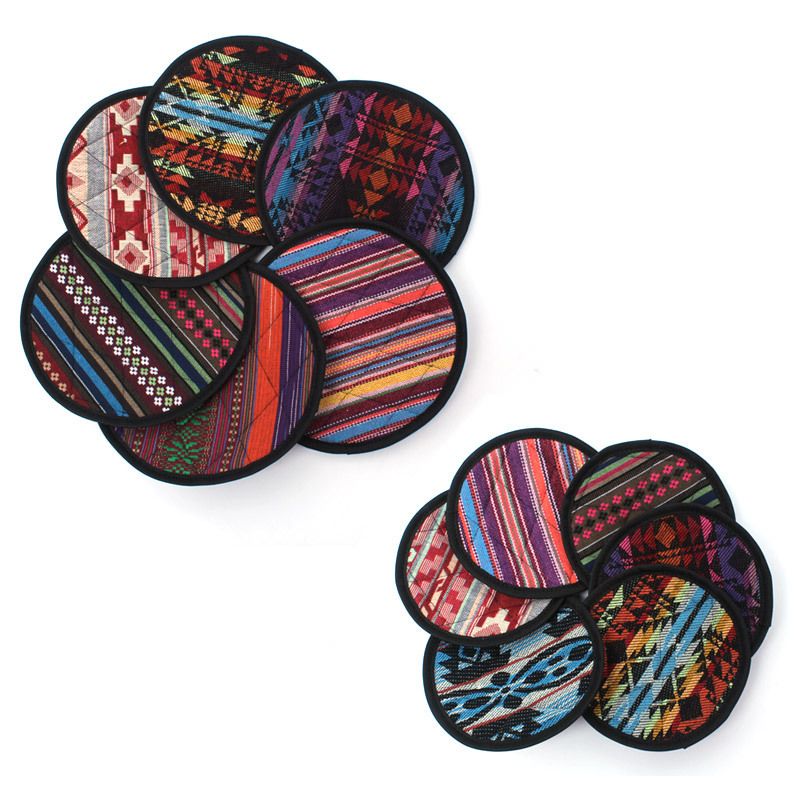 Pot Mat Retro Round Kitchen Insulation Holder Coaster