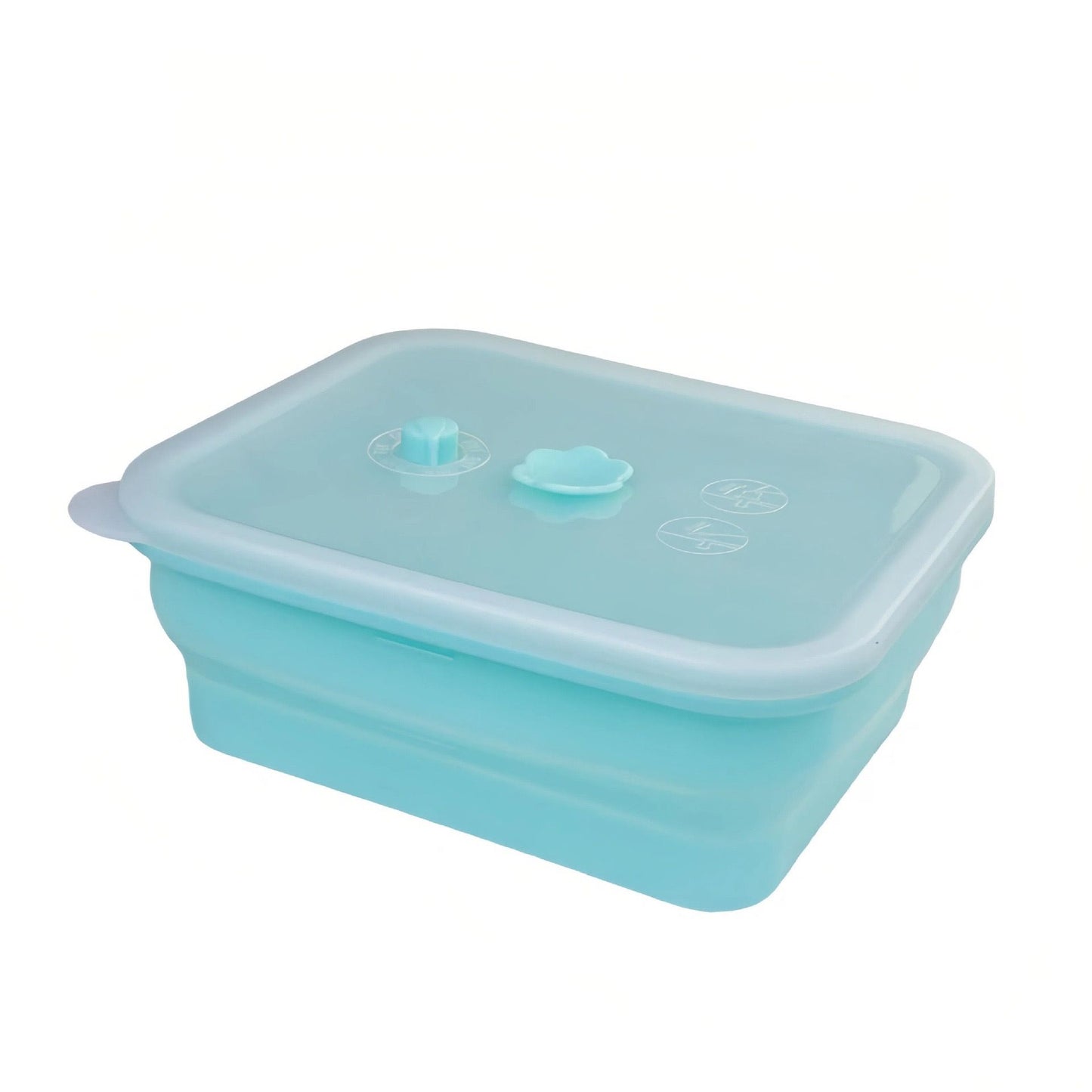 Collapsible Food-Grade Silicone Storage Container with Leakproof Lid, Built-in Date Dial and Steam Vent - Reusable, Microwave-Safe, Freezer-Ready, Perfect for Meal Prep, Leftovers, Picnics and Everyday Freshness (Green（Round）, 1500ml)