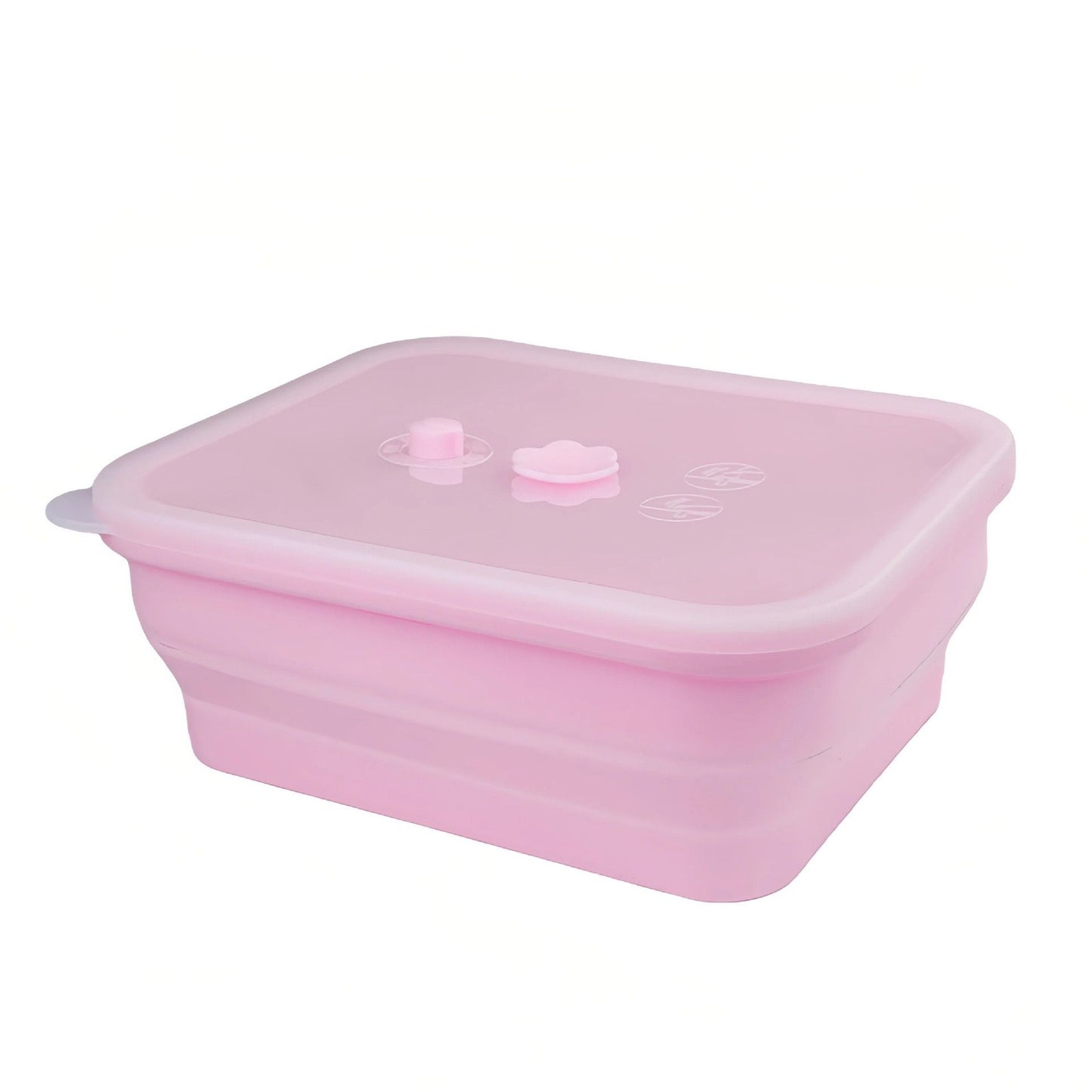 Collapsible Food-Grade Silicone Storage Container with Leakproof Lid, Built-in Date Dial and Steam Vent - Reusable, Microwave-Safe, Freezer-Ready, Perfect for Meal Prep, Leftovers, Picnics and Everyday Freshness (Purple（Square）, 1000ml)