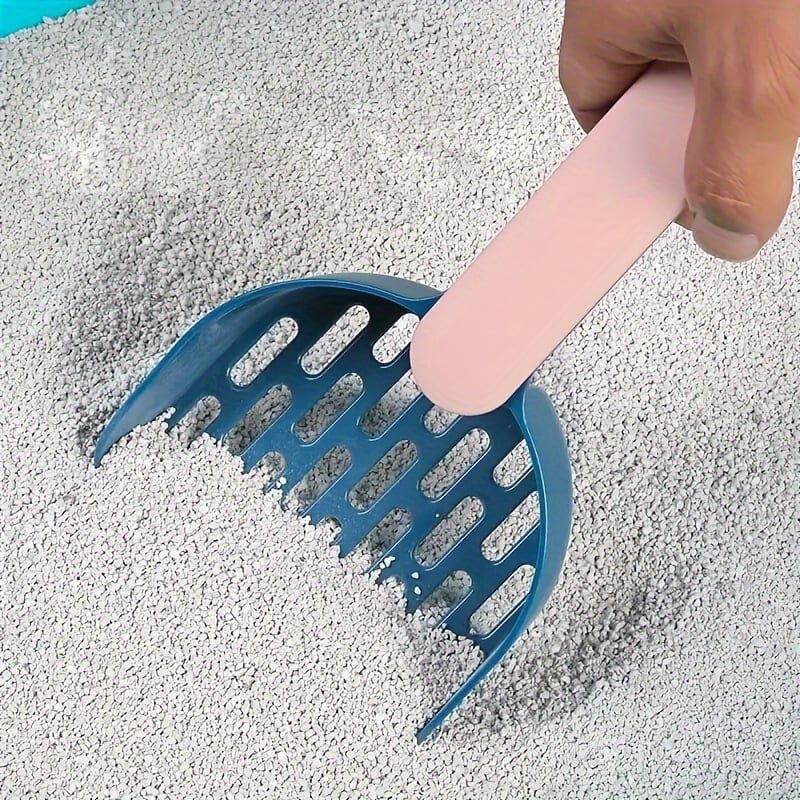Colorful Cat Litter Scoop Set with Wall-Mountable Storage Base for Easy Cleaning and Organization (Green)