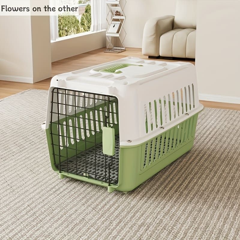 Portable Pet Carrier for Cats and Small Dogs, Airline-Approved Travel Kennel with Comfort Handle, Durable Recyclable PP Material, Compact Design for Indoor, Outdoor, and Air Travel (Purple)