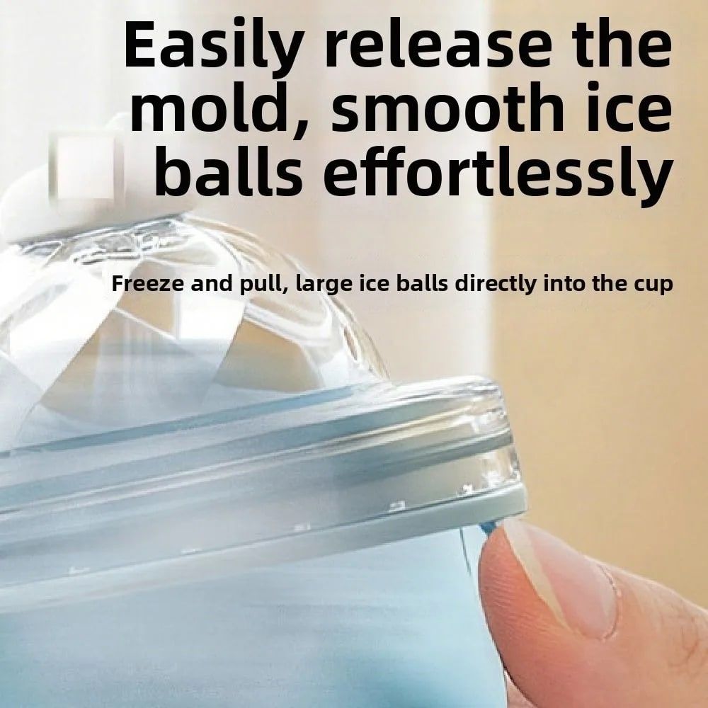 Silicone Ice Cream Cone Ice Cube Tray & Collapsible Cup – Make Sphere Ice Balls Easily, One-Click Release, Portable Reusable Freezer Mold for Smoothies, Juices, Cocktails and Outdoor Camping Drinks (Green)