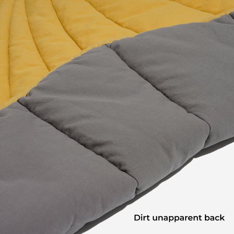 Cozy Leaf-Shaped Pet Mat for Dogs and Cats – Multi-Use Plush Sleeping Pad, Warm Blanket, and Crate Cover for All Seasons, Soft Pillowy Cushion Perfect for Resting, Napping, or Snuggling Anytime (Yellow)