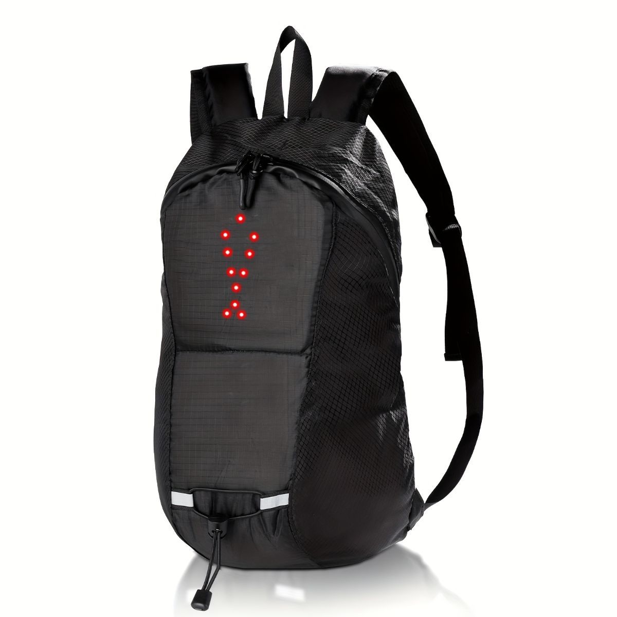 Cycling Backpack Safety Backpack Turn Signal Backpack LED Backpack Australia - Black - Size L