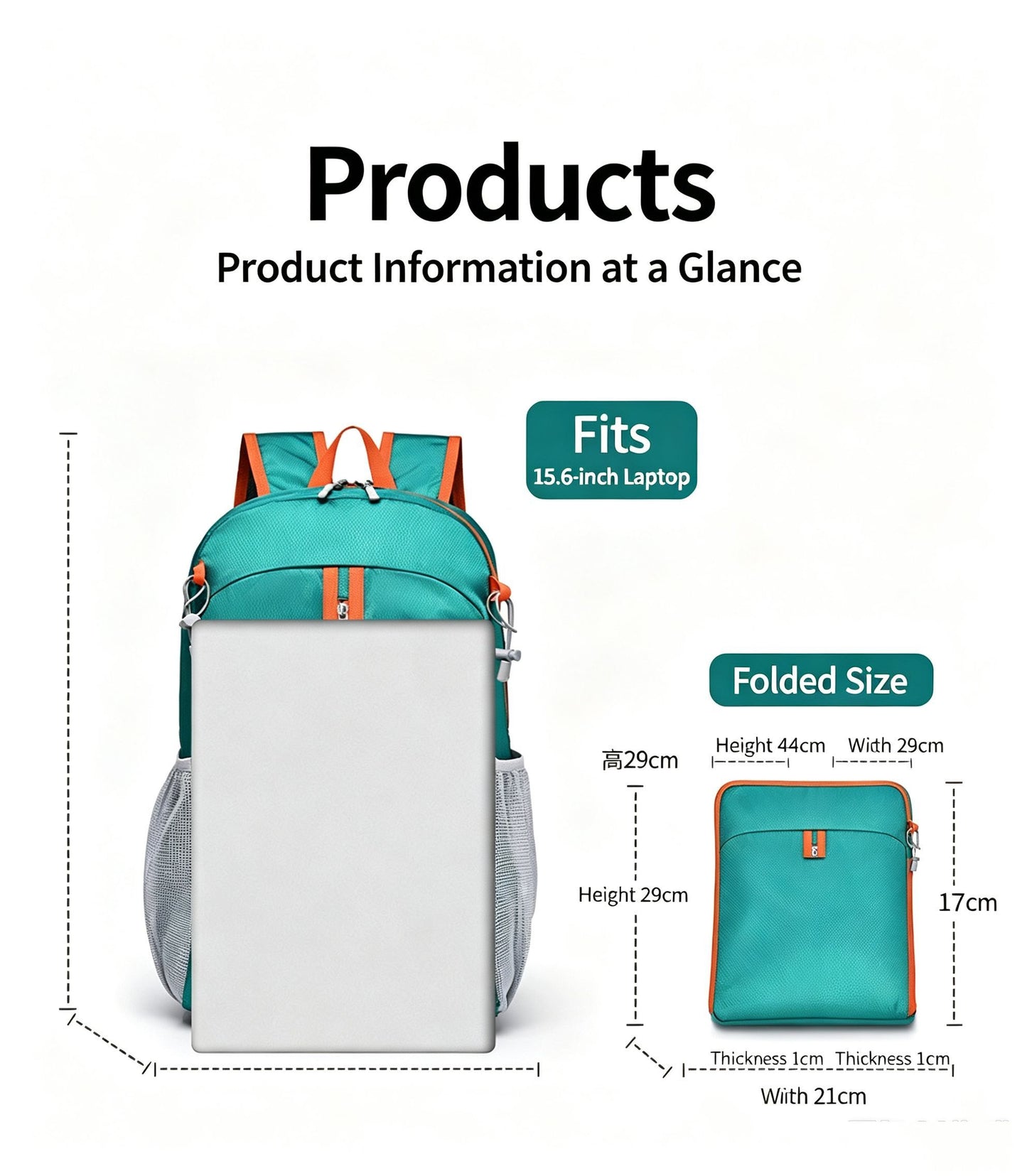 Outdoor Oxford Canvas Waterproof Hiking & Cycling Backpack 20-35L,green