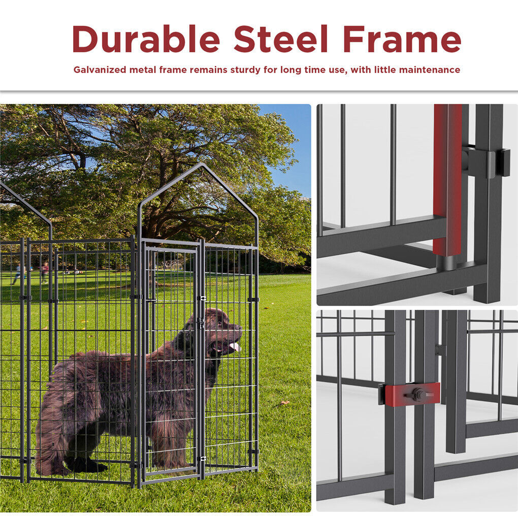 Extra Large Welded Wire Dog Kennel Outdoor Heavy Duty Crate Cage